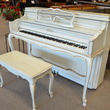 1960 Antique white Sohmer console piano - Upright - Console Pianos
